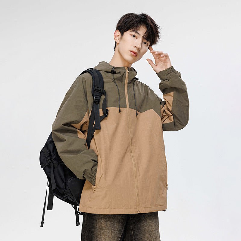 Men's Waterproof Colorblock Jacket - Sidiou Group