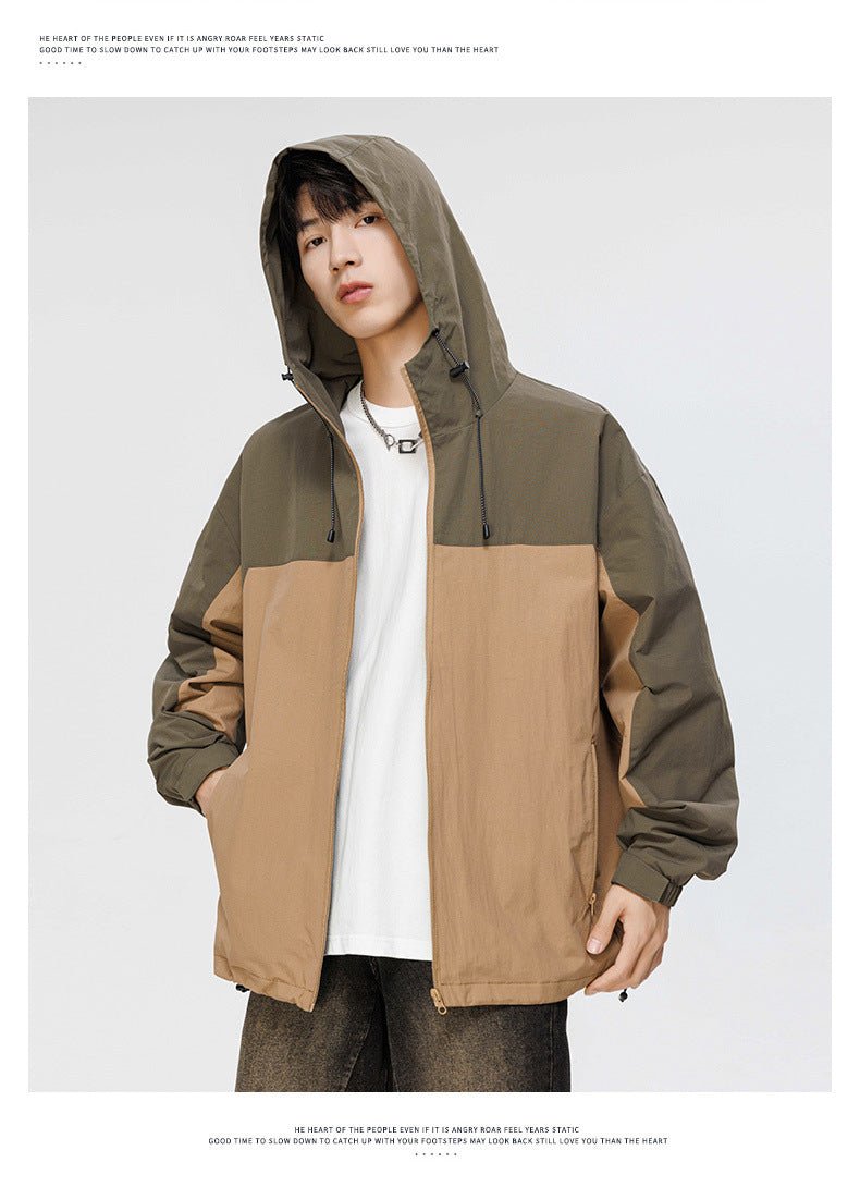 Men's Waterproof Colorblock Jacket - Sidiou Group