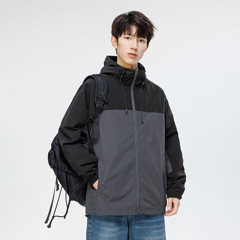 Men's Waterproof Colorblock Jacket - Sidiou Group
