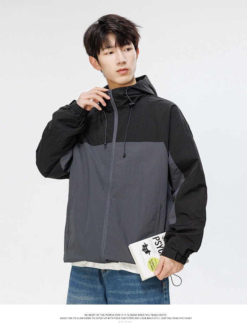 Men's Waterproof Colorblock Jacket - Sidiou Group