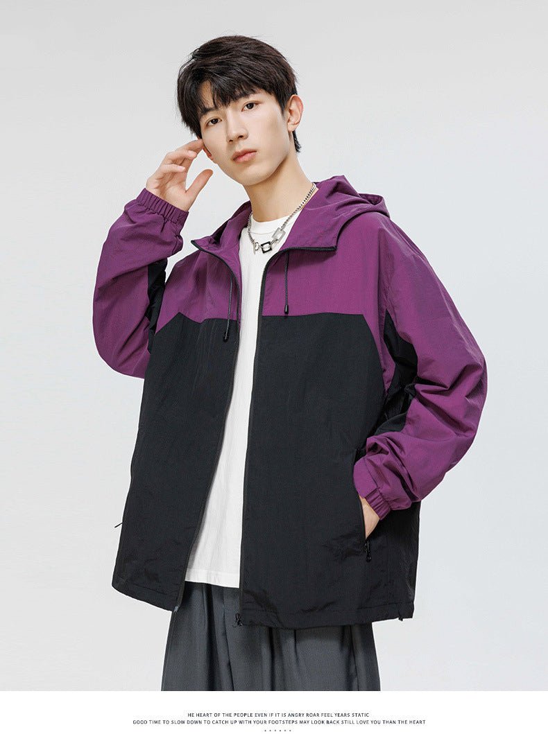 Men's Waterproof Colorblock Jacket - Sidiou Group
