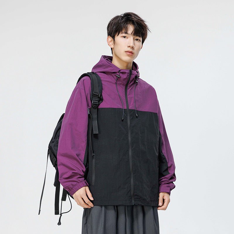 Men's Waterproof Colorblock Jacket - Sidiou Group