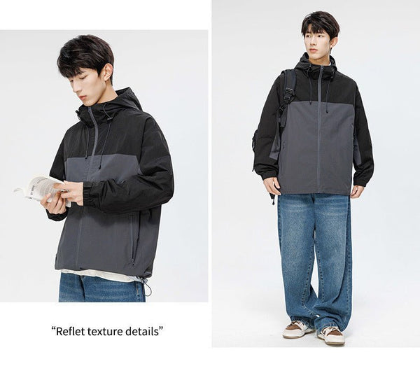 Men's Waterproof Colorblock Jacket - Sidiou Group