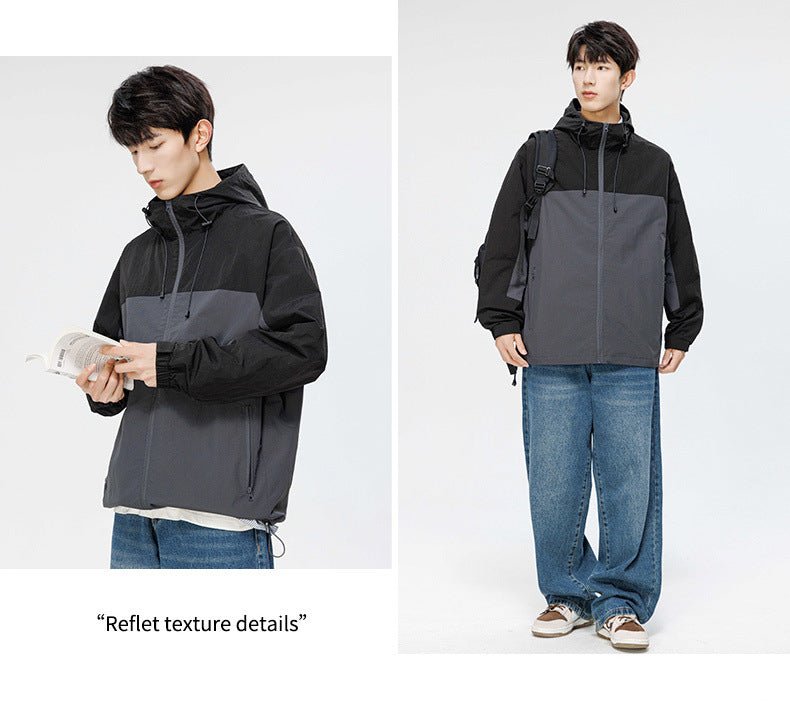 Men's Waterproof Colorblock Jacket - Sidiou Group