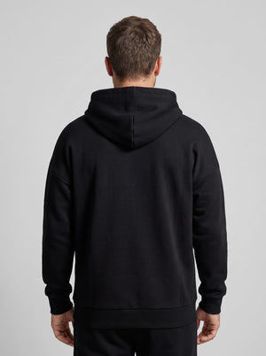 mens Full-Zip Heated Hoodie in Black Back