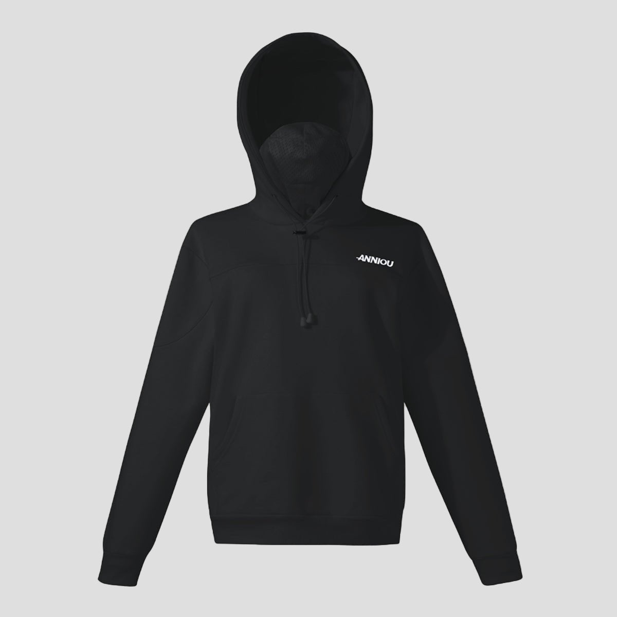 mens black pullover masked hoodie by anniou