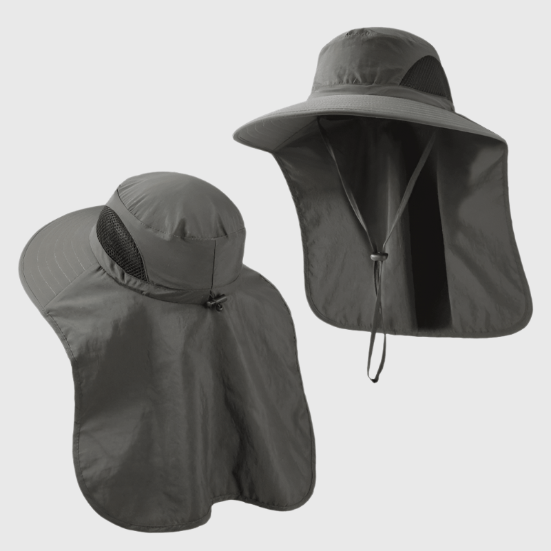 mens green UPF 50+ Fishing Hat