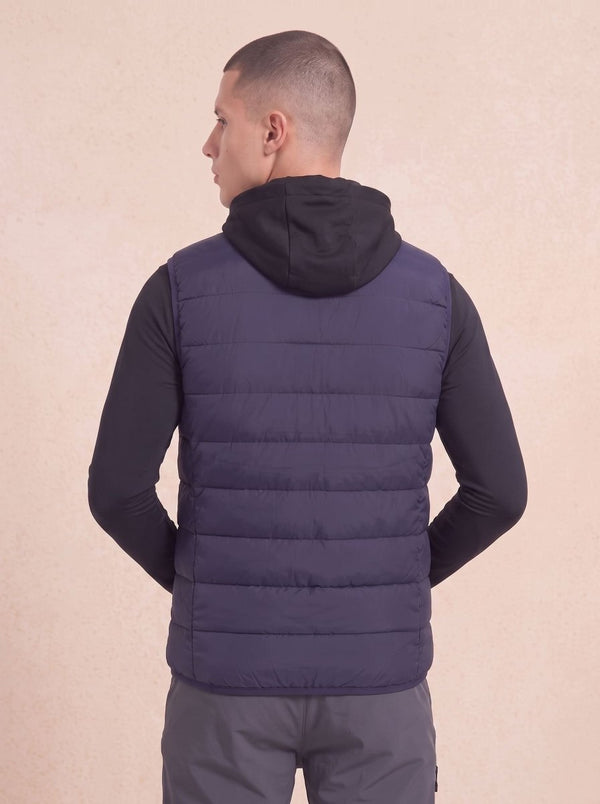 mens heated puffer vest from behind