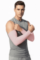 mens pink UV Protection Arm Sleeves