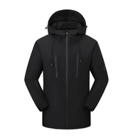 mhooded black Heated Outdoor Jacket