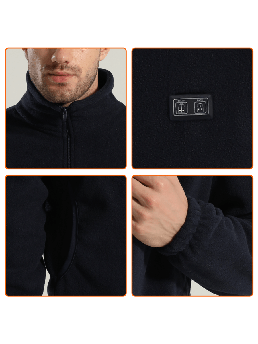 Dual Control 5 Area Heated Fleece Jacket