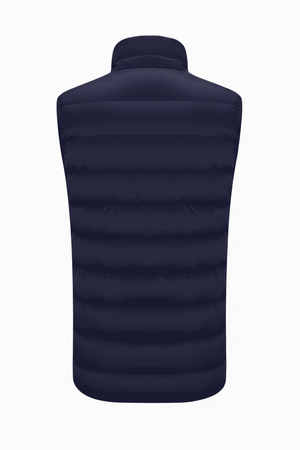 navy puffer vest for men