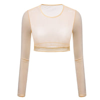nude upf50 golf mesh layering top