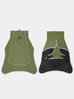 #olivegreen Thermal Fleece Dog Jacket