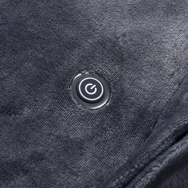 one-touch heating switch on heating cape fabric