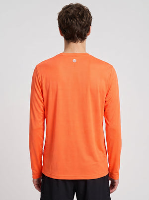 #orange Rear of  Men's Quick-drying Fitness T-Shirt