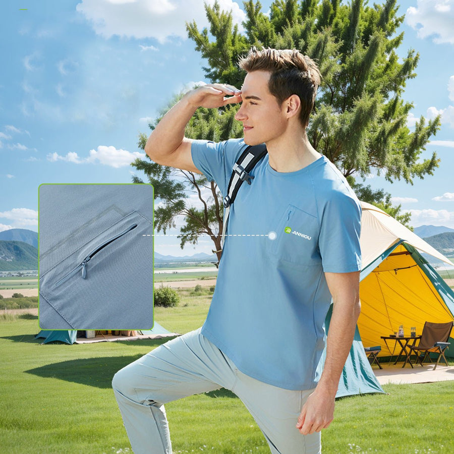 Outdoor Men's Fitness Training Breathable T-shirt - Sidiou Group