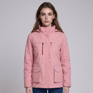 #pink Heated Waterproof Softshell Jacket