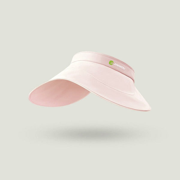 #pink UPF 50 Curved Wide Brim Visor Hat
