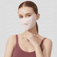 Light Pink Seamless Sun Protection Mask 