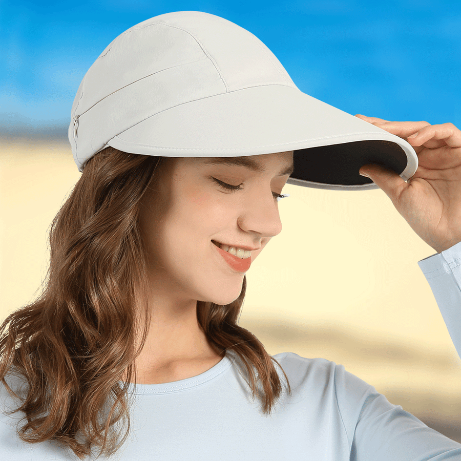 Pocket Wide Brim Sun Baseball Cap - Sidiou Group