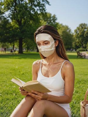 Sonnenschutzkappe mit Gesichtsschutzmaske