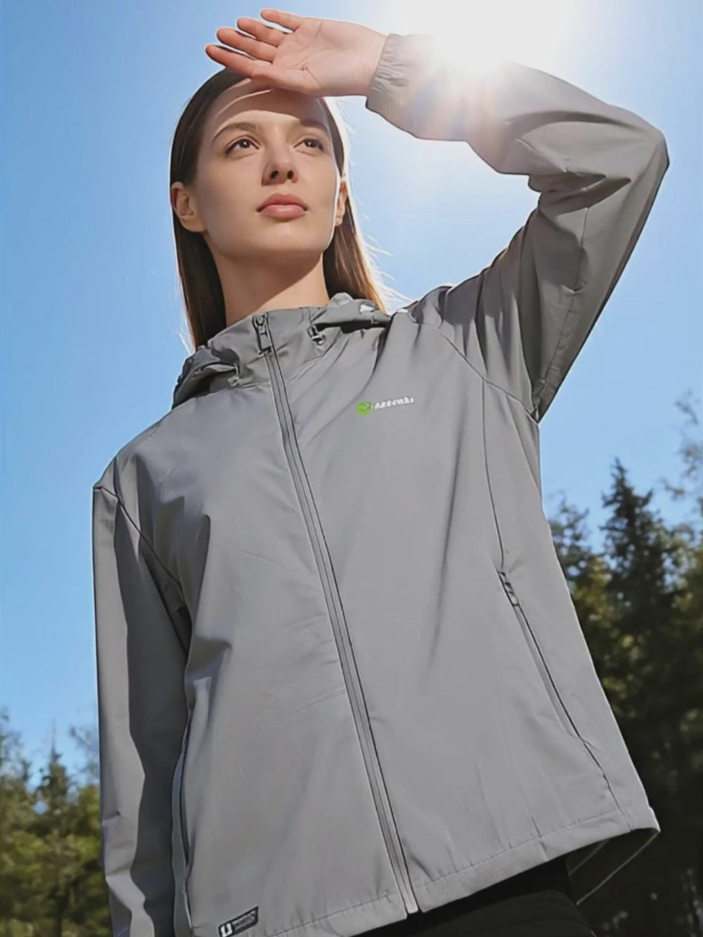 Kapuzensweatjacke UPF 100+
