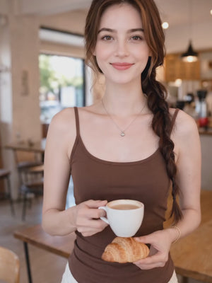 Tencel Linen Built-In Bra Camisole