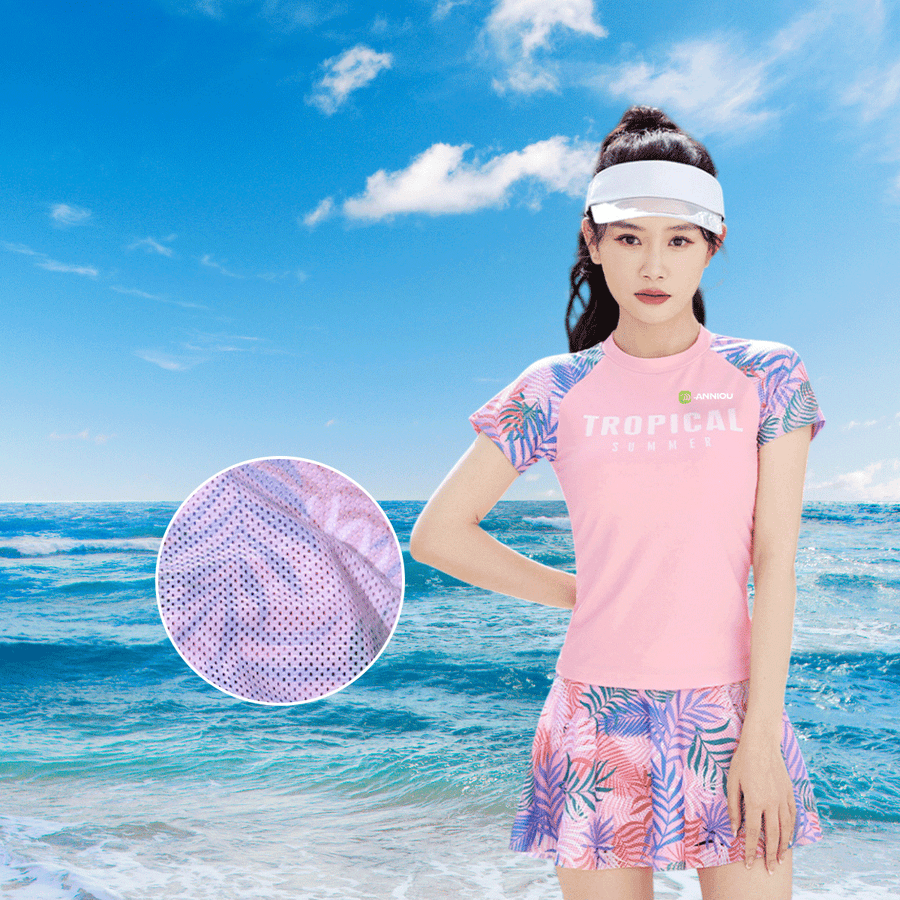 Printed Two - Piece Swim Skirt Set - Sidiou Group