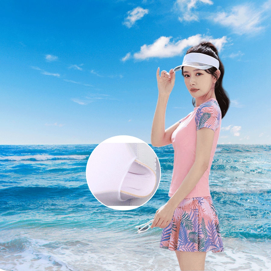 Printed Two - Piece Swim Skirt Set - Sidiou Group