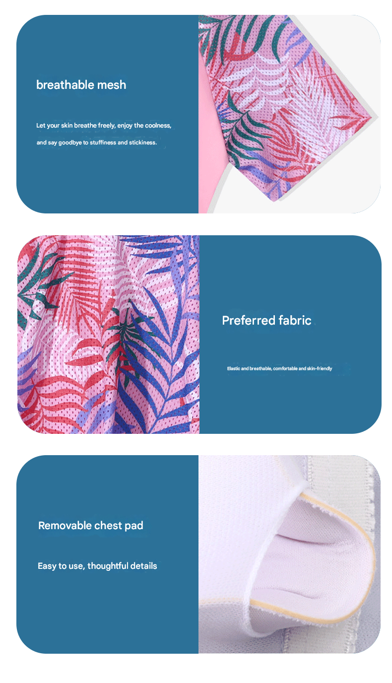 Printed Two - Piece Swim Skirt Set - Sidiou Group