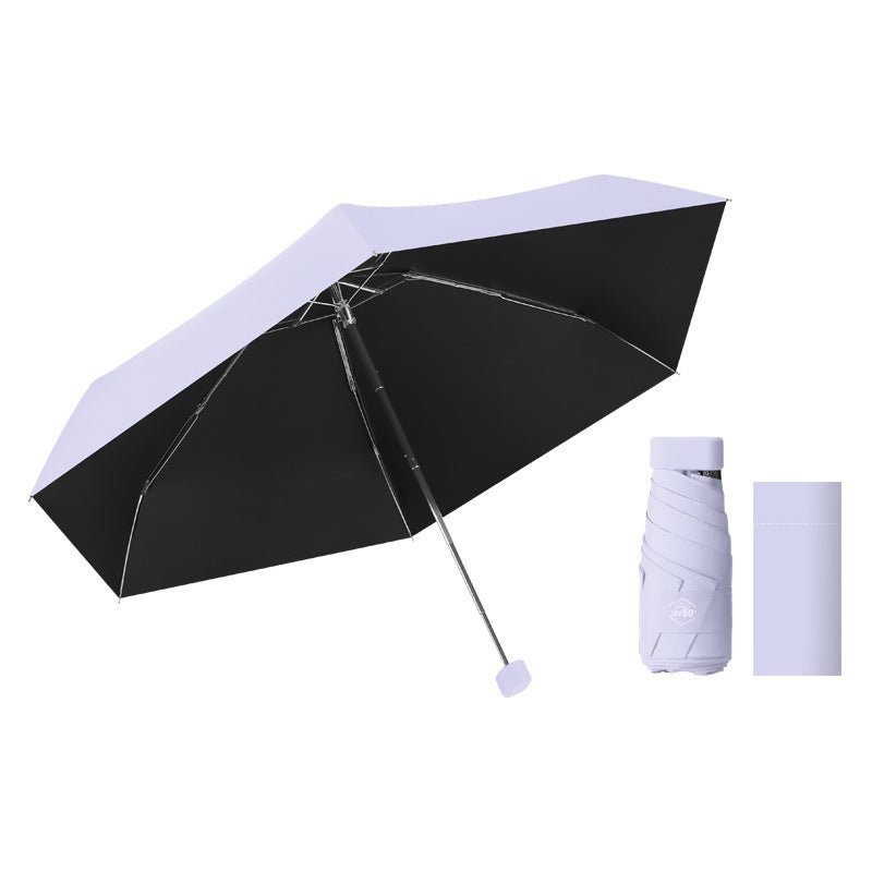 purple 5 fold umbrella