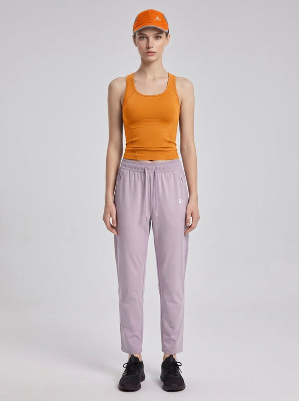 #purple Quick Dry Straight Leg Pants