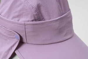 #purple Sun Hat of front brim detail