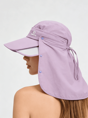 #purple Sun Hat of side view
