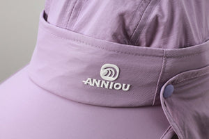#purple Sun Hat with logo