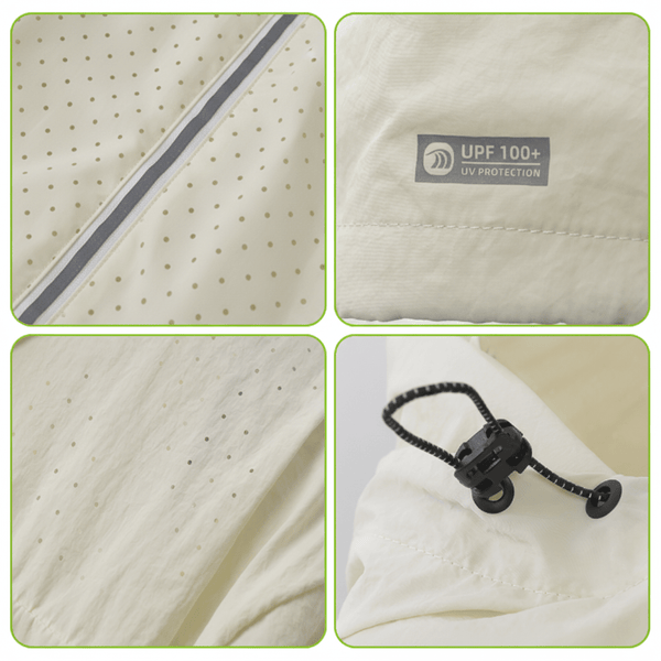 quick drying jacket of details