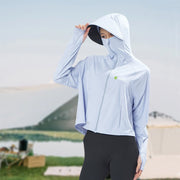 Raw Yarn Hooded Sun Protection Jacket - Sidiou Group