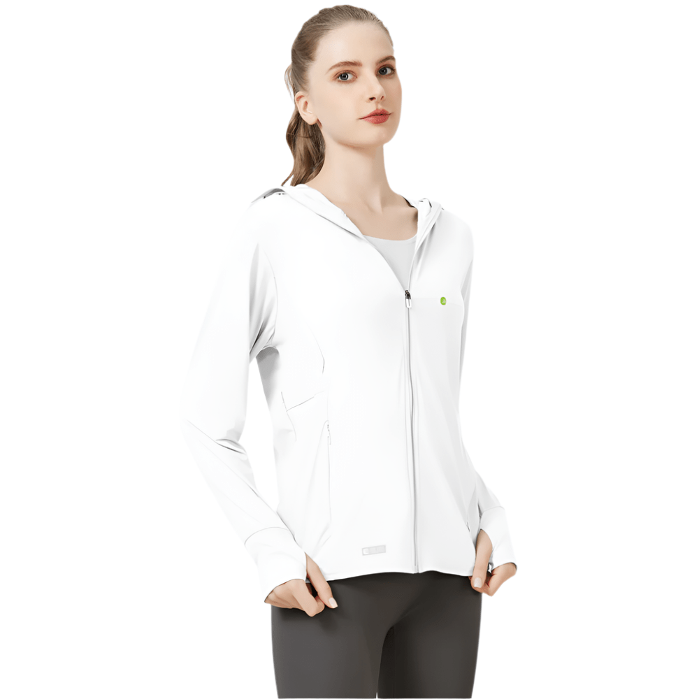 Raw Yarn Ice Silk Hooded Sun Protection Jacket - Sidiou Group