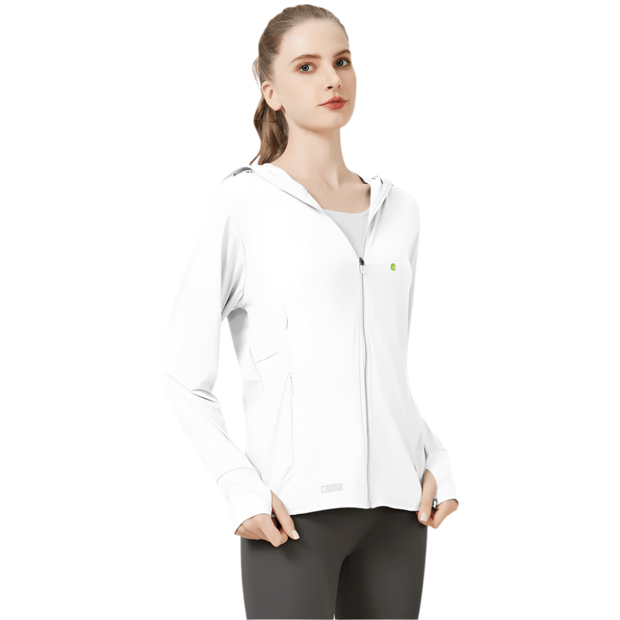 Raw Yarn Ice Silk Hooded Sun Protection Jacket - Sidiou Group