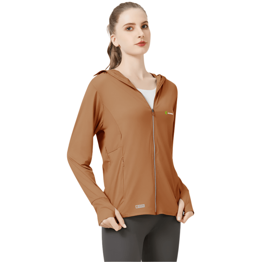 Raw Yarn Ice Silk Hooded Sun Protection Jacket - Sidiou Group