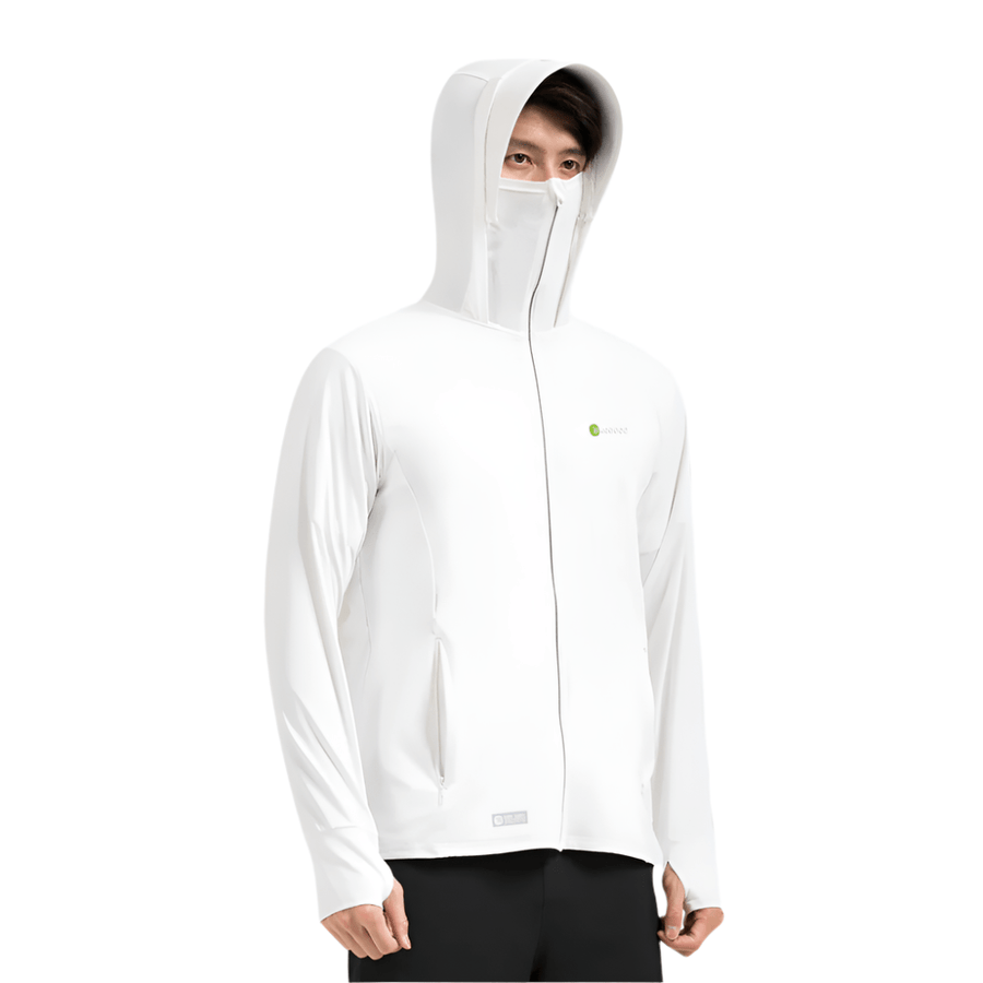 Raw Yarn Ice Silk Hooded Sun Protection Jacket - Sidiou Group