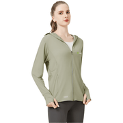 Raw Yarn Ice Silk Hooded Sun Protection Jacket - Sidiou Group