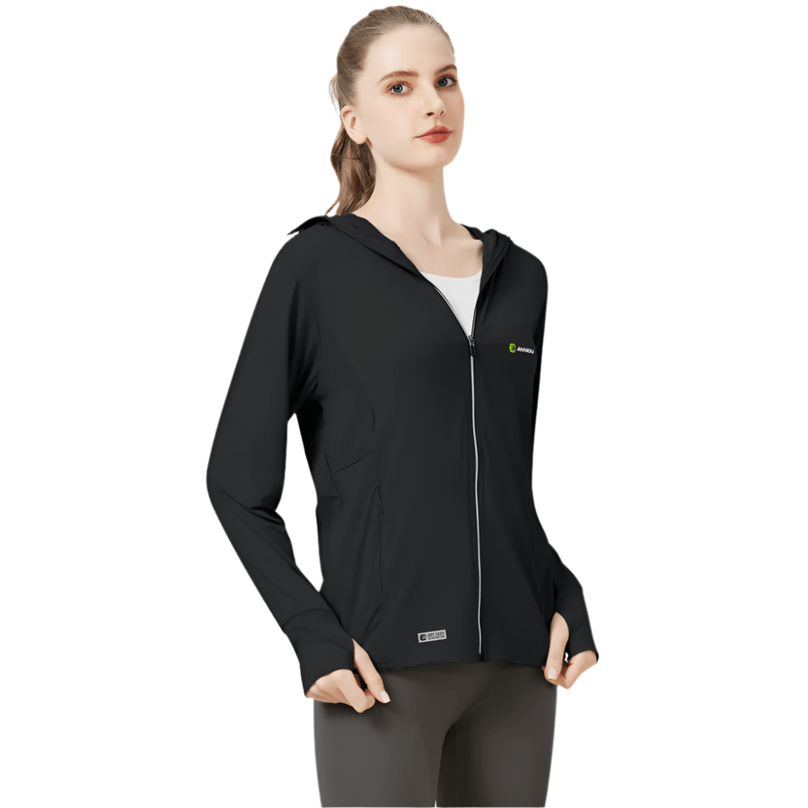 Raw Yarn Ice Silk Hooded Sun Protection Jacket - Sidiou Group
