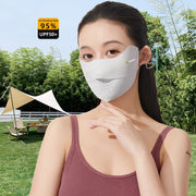 Raw Yarn Seamless Sun Protection Mask - Sidiou Group