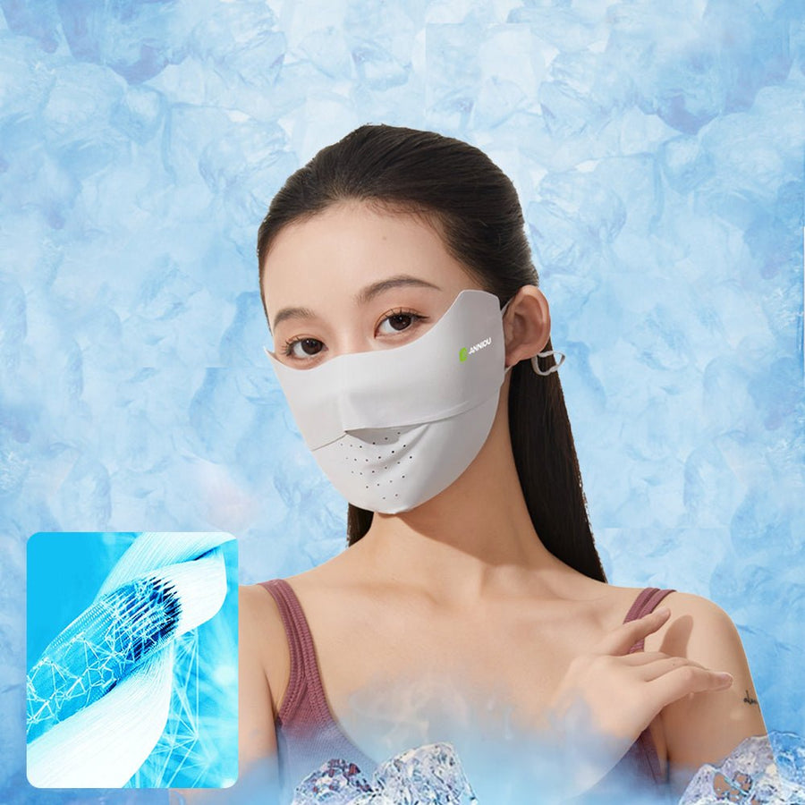 Raw Yarn Seamless Sun Protection Mask - Sidiou Group