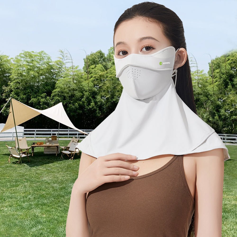 Raw Yarn Uv Protection Face Mask Neck Gaiter - Sidiou Group