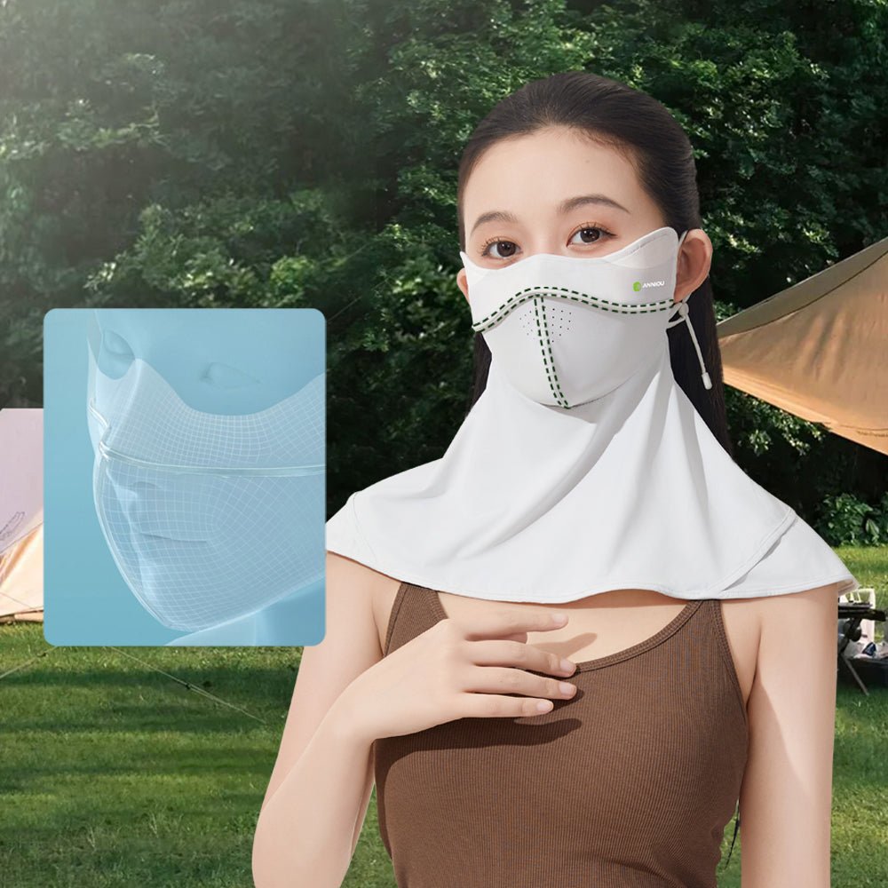 Raw Yarn Uv Protection Face Mask Neck Gaiter - Sidiou Group