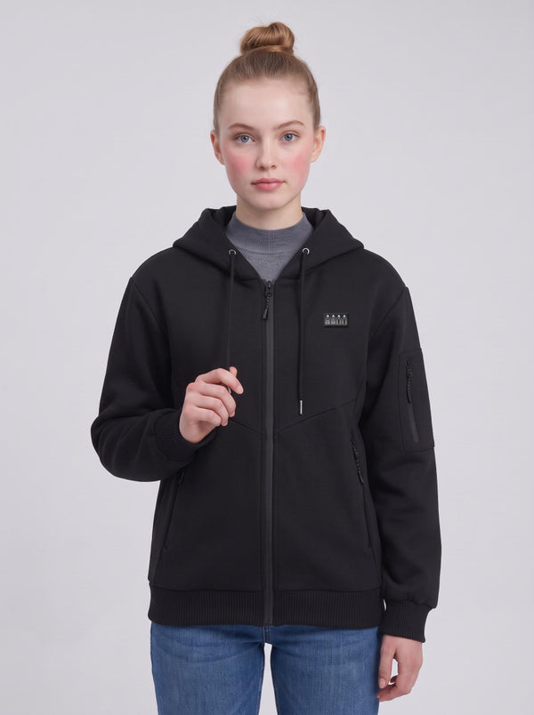 rechargeable #black heated hoodie women