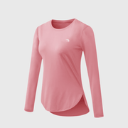 women's red UPF 50+ Long Sleeve Shirt 